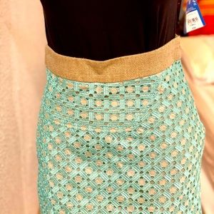 DEREK LAM Lace midi Skirt size 0 (sk1)